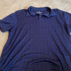 mens blue golf polo  